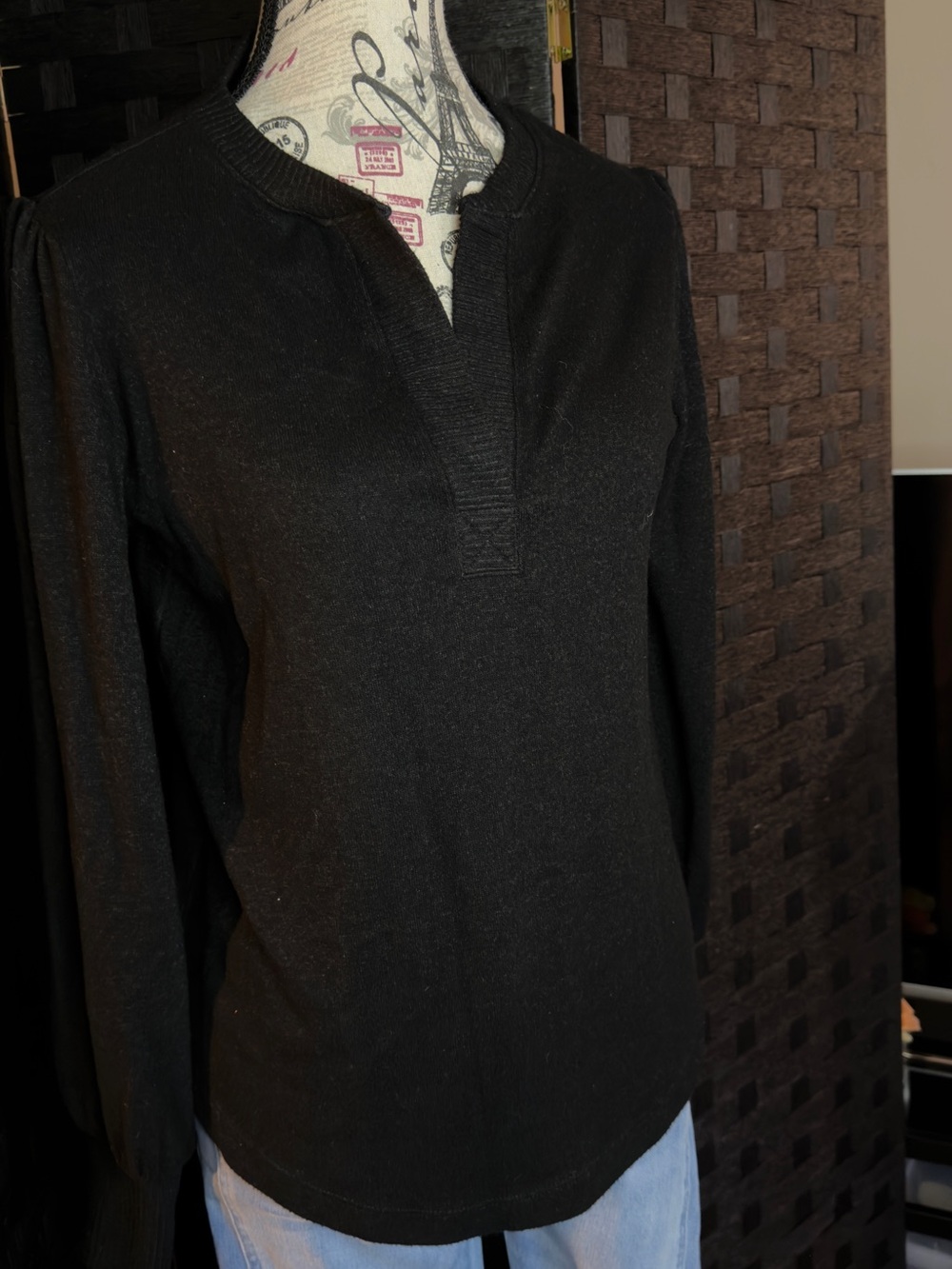 Buffalo David Bitton Black V-Neck Sweater